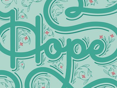 Hope custom lettering dribbble freethrow hand lettering hope illustration ipad lettering procreate