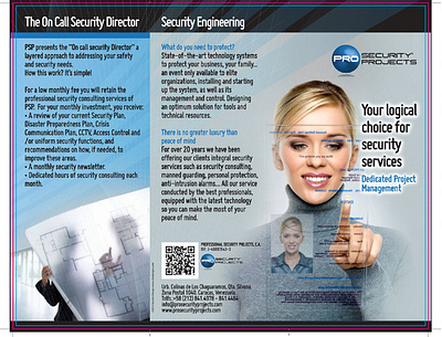 PRO Security Projects Trifold branding digital imaging logo trifold