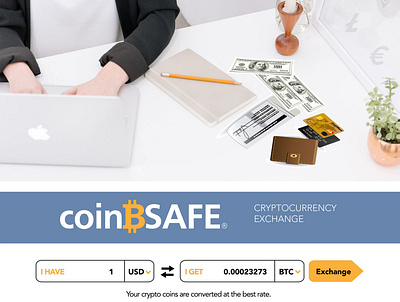 coinBSAFE® Advertisement branding design digital imaging logo typography website