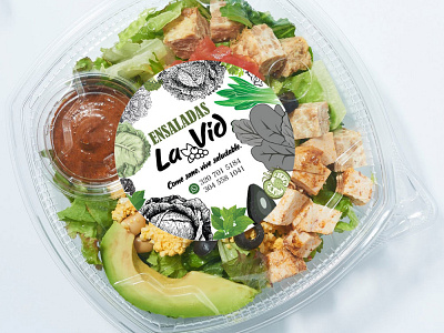 La Vid Salads labels