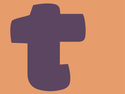 Heavy T 36 days of type character heavy heavyweight letter t thick typography