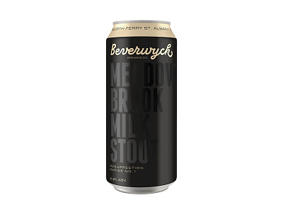 Meadow Brook Milk Stout albany beer beverwyck can craft beer milk stout packaging