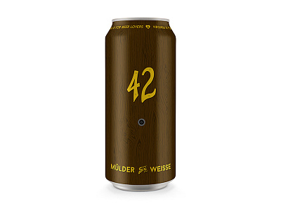 Mülder Weisse alexandria beer can craft beer fox mulder packaging virginia weisse x files
