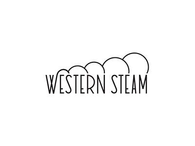 Western Steam Logo beer brewery locomotive logo railroad steam train western