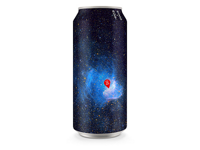 day #48 You Are Here beer can center of the universe galaxy idaho packaging space stars