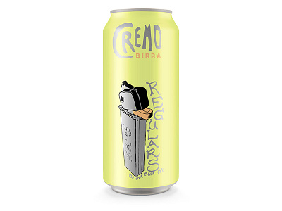 day #99 Regulars beer can connecticut dispenser illustration packaging pez pint regular