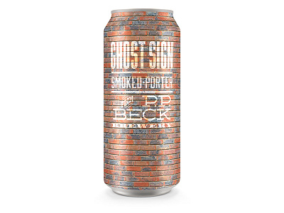 day #103 Ghost Sign beer can craft beer ghost sign packaging smoked porter west virginia
