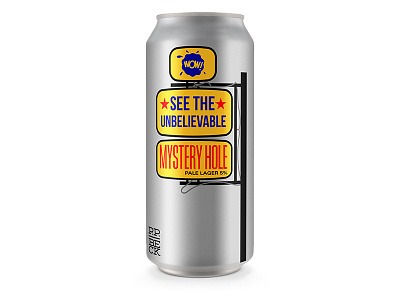day #104 Mystery Hole beer can craft beer mystery hole packaging pale lager west virginia