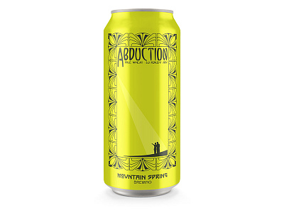day #128 Abduction, pale wheat abduction aliens beer can new hampshire packaging ufo
