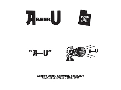 A—U marks beer branding identity logo marks utah