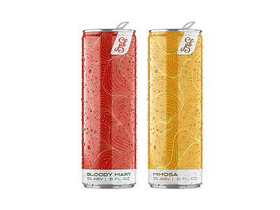 Canned Iterations bloody mary can cocktail mimosa packaging swash