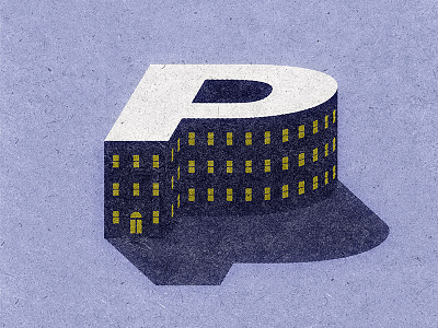 ATC P atc building illustration logo p texture