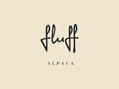 Fluff alpaca brand clothing fluff logo