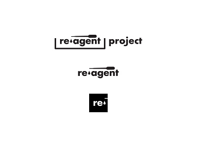 Reagent Logos drop identity lab logo reagent research science testing
