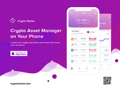 Cryptocurrency Wallet Landing Page