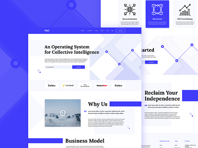 Cryptocurrency Landing Page Concept app branding crypto cryptocurrency design landing logo mentalstack ui ux