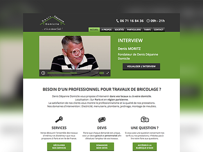 Denis Dépanne Domicile services webdesign website