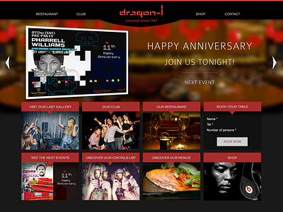 Dragon-I chineese club dragon hong kong party webdesign website