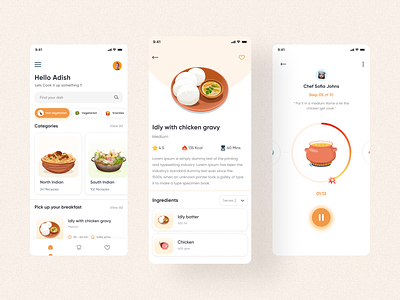 Master Chef app chef app cookapp cooking design food food app product design ui ux