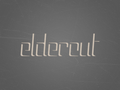 Eldercut custom lettering peanu type typography vian