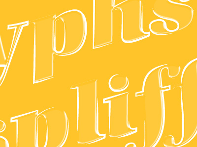 glyphs & spliffs custom treatment type typography