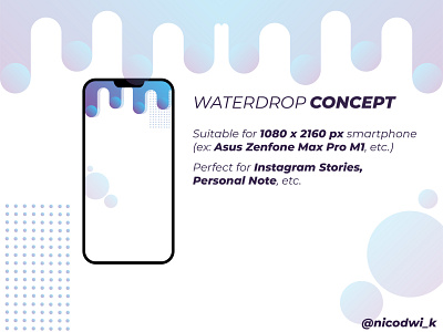 Waterdrop Background Concept