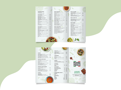 Menu for italian restaurant design flyer design italian italian food leaflet menu design natural print design printed material