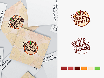 Bauer Snacks Logo branding design healthy logo logo design logodesign logotype