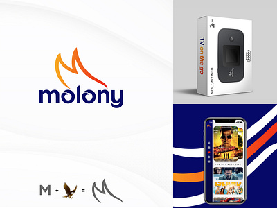 MOLONY BRAND IDENTITY advertising app brand brand design brand identity branding icon logo visual identity web