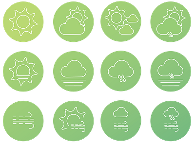 Weather icons