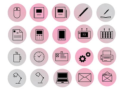 Office icons flat icons icon design office icong office space