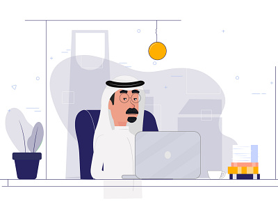 Arabic Man illustration vector