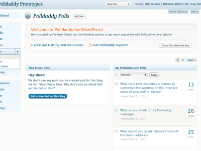 Plugin polldaddy redesign wordpress