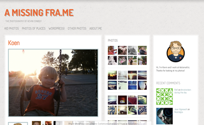 a missing frame gpl gravatar koen photos theme wordpress wordpress.com