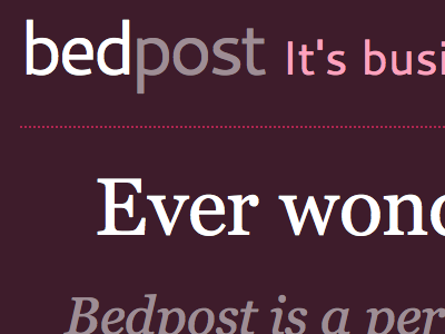 bedpost