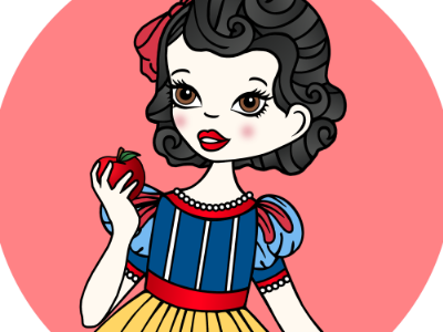 Snow White apple fairytale princess snow white story sweet