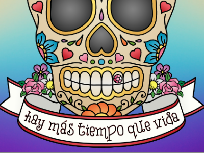 there is more time than life calavera catrina day of the dead death dia de los muertos flowers mexican rockabilly sugar skull tattoo