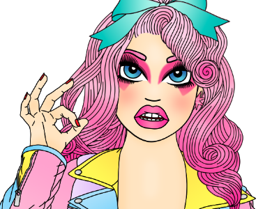 Truly Outrageous candy doll club girl gang jem jem and the holograms jerrica benton nostalgia pink hair