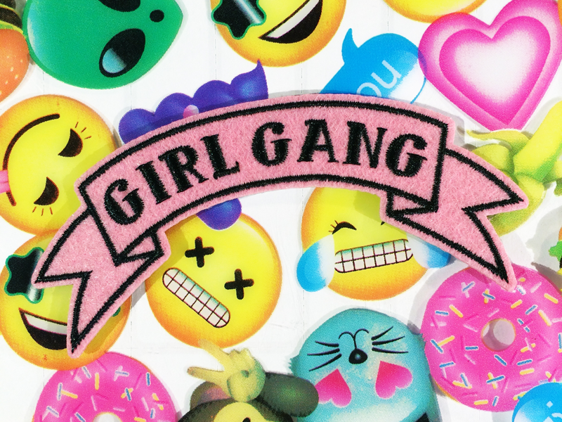 Girl Gang patch patches patchgame patch iron on girl power girl gang