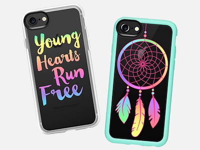 Run Free casetify dreamcatcher iphone pastel phone case rainbow