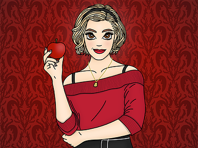 I Put a Spell on You caos chilling adventures of sabrina fanart illustration sabrina spellman witch witchcraft witchy