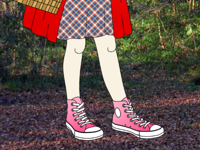 rrh kicking back in the forest chucks converse forest red riding hood