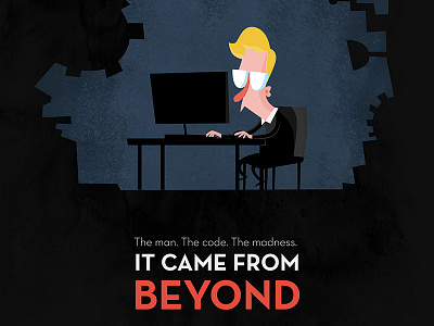 It Came From Beyond | IOTA adobeillustrator characterdesign computer crypto cryptocurrency geek iota laboratory mancave nerd programming vector
