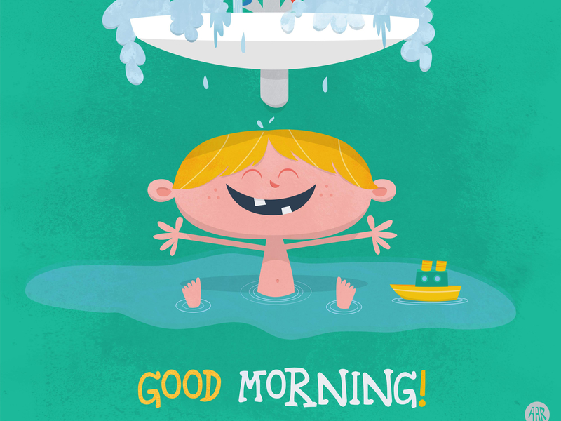 Good Morning With Kids By Amir Abou Roumie On Dribbble
