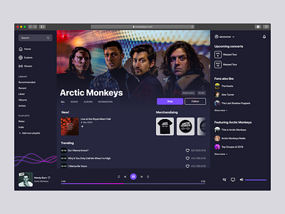 Music Player Dark Mode Webapp | Daily UI 009