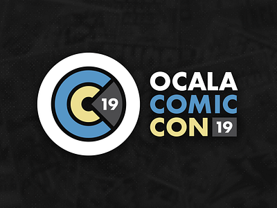 Ocala Comic Con badge branding comic con design icon illustration logo