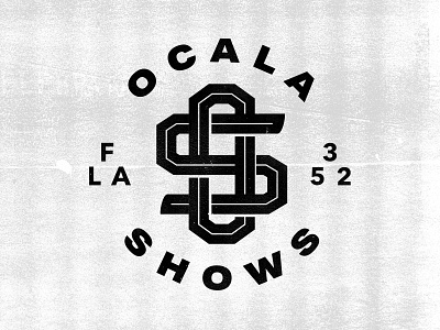 Ocala Shows 352 florida logo mark monogram ocala