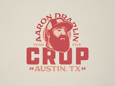 Aaron Draplin - Crop 2020 austin badge crop ddc draplin logo nashville portrait texas