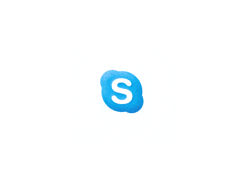 Skype Logo Animation after effects animation famous brands intro logo microsoft motion motion design robot school skype space