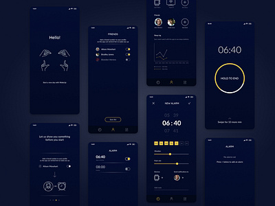 The alarm clock for the deaf accessibility alarm app deaf design figma mobile ui ux